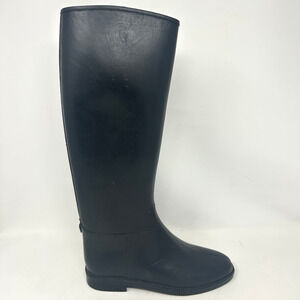 Cadet Tall Rubber Riding Boots Black Size 8 39 Horse Equestrian Chore